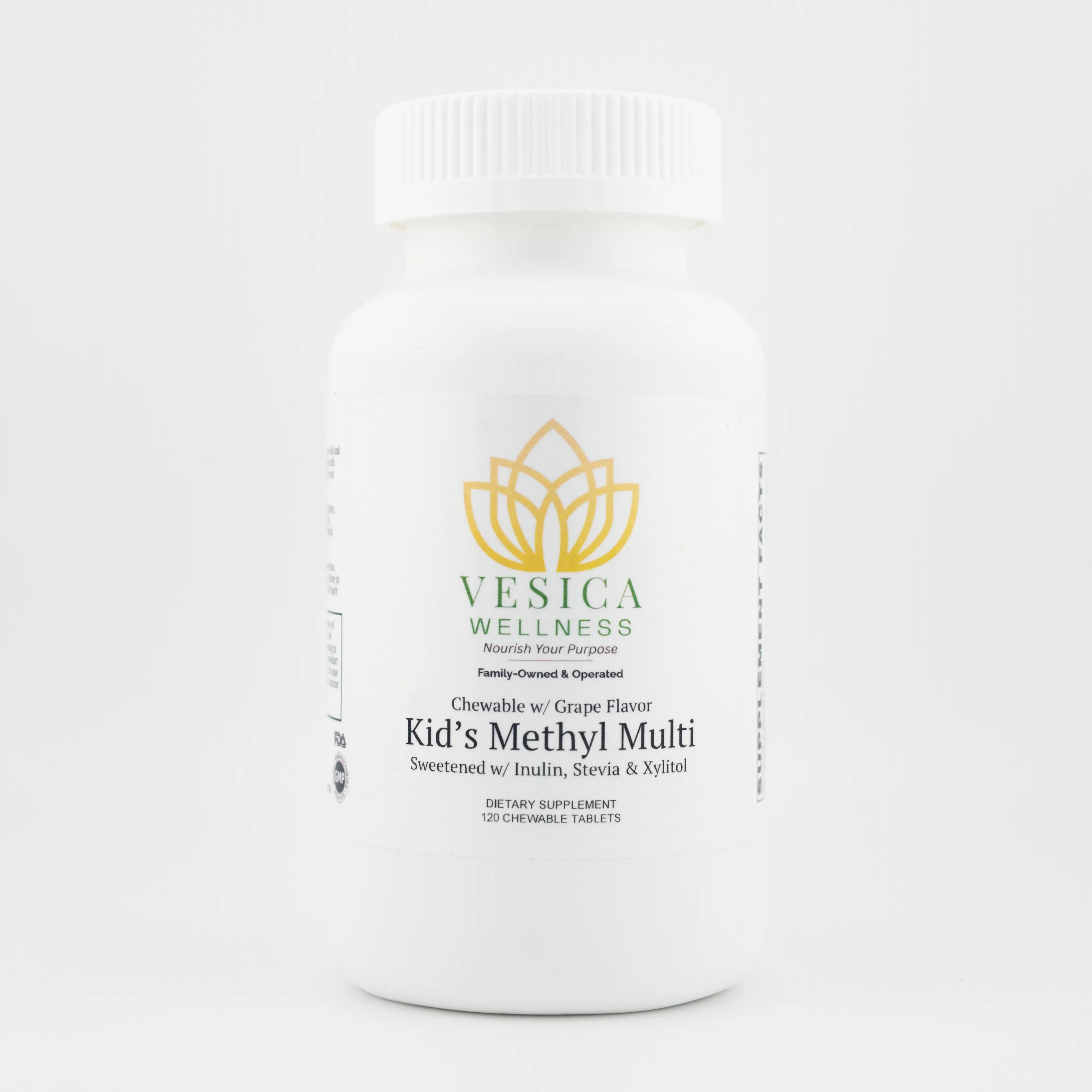 Vesica Wellness Kids Methyl Multivitamin Chewables bottle