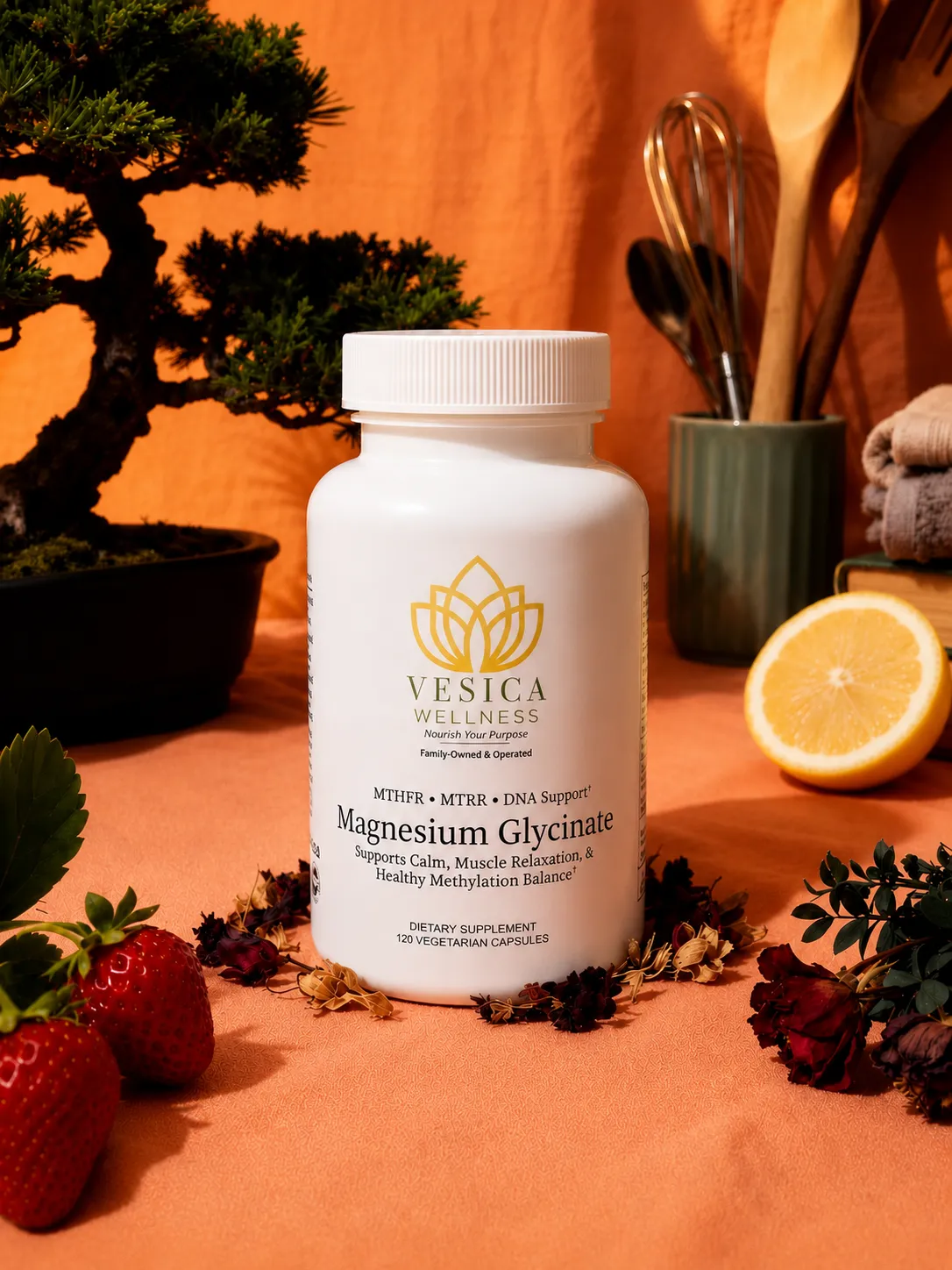 Vesica Wellness Magnesium Glycinate bottle
